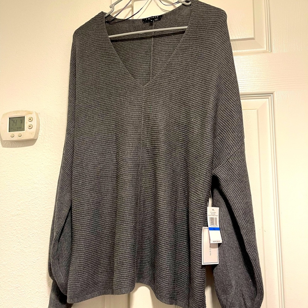 Brand new 1 State ribbed blouson sweater